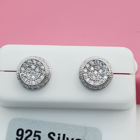 "925 Sterling Silver Cubic Zirconia Earrings, U19254551 - Picture 2 of 11